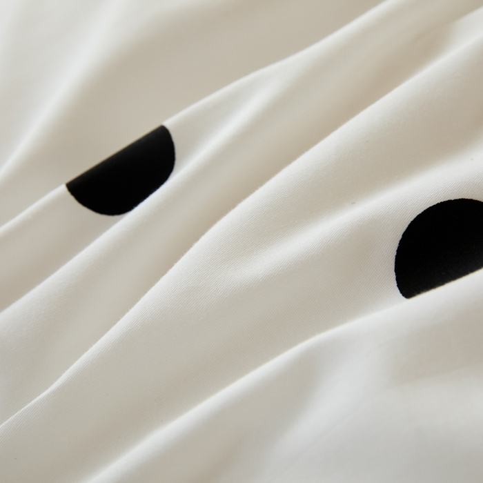 91家纺网 家纺一手货源 找家纺 锦觅 2025新款时尚条纹小清新卡通学生季系列印花绣花全棉纯棉四件套 你好小熊