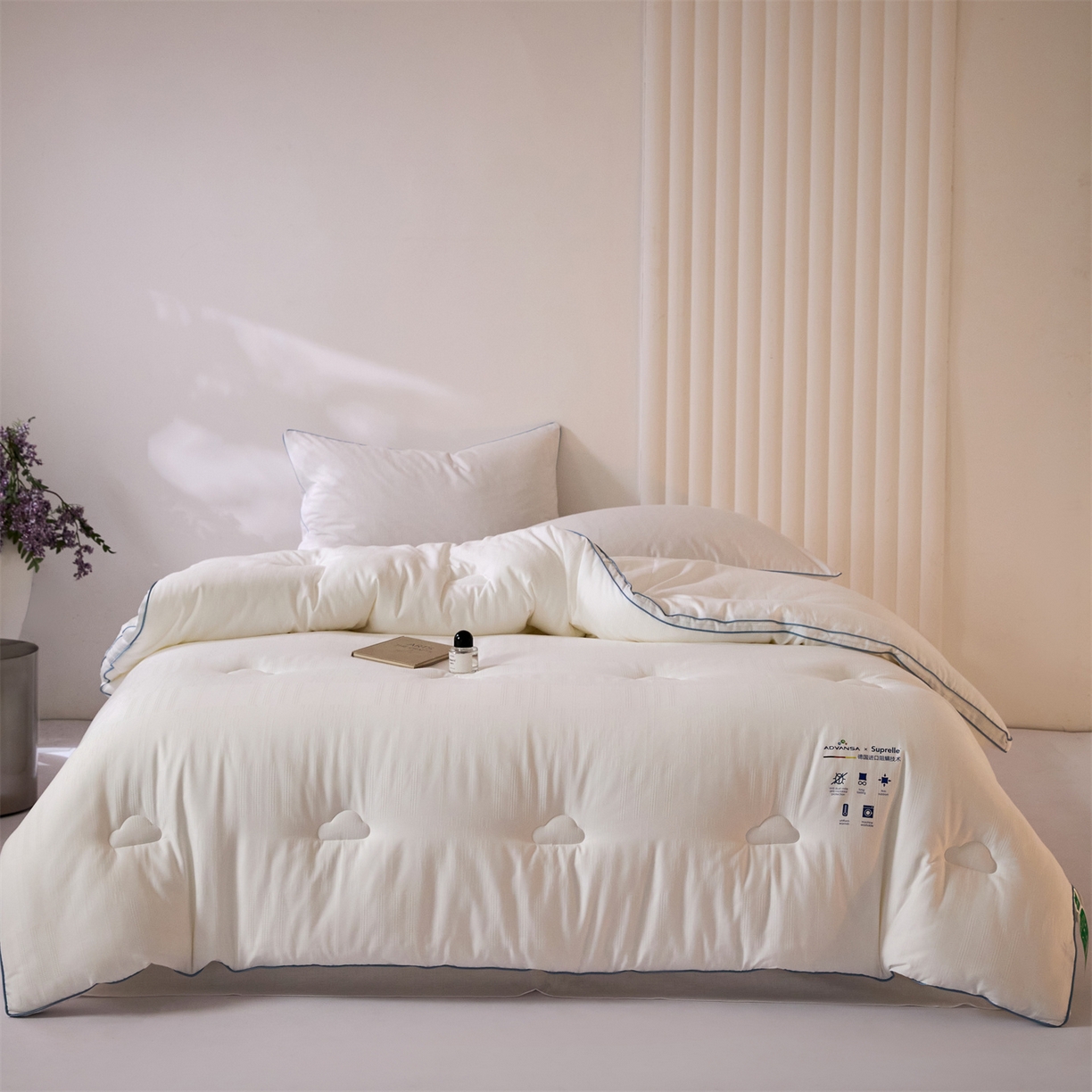 （总）头等舱 2025新款全棉A类提花德国ADVANSA抗菌 防螨 零致敏秋冬被（空镜图）
