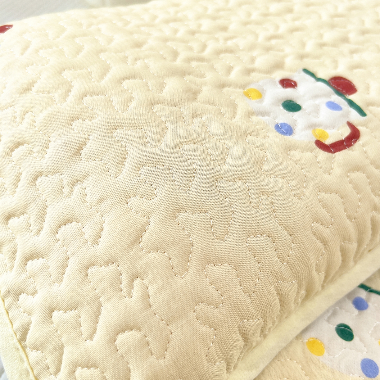 91家纺网 家纺一手货源 找家纺 拾小柒 2025年新款全棉双层纱枕套夹棉隔脏污防口水头油枕头套 彩色杯黄