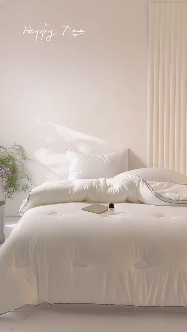 91家纺网 家纺一手货源 找家纺 （总）头等舱 2025新款全棉A类提花德国ADVANSA抗菌 防螨 零致敏秋冬被（空镜图）