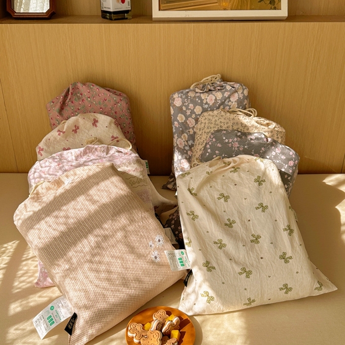 91家纺网 家纺一手货源 找家纺 优选 2025新款加厚爆款小布袋韩国古法水洗棉床单学生三件套床笠款四件套 组合图仅做展示不可下单