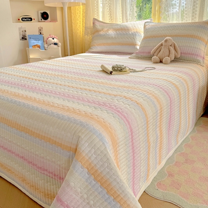 91家纺网 家纺一手货源 找家纺 优兰朵 2025新款夹棉印花包边单床盖 床盖单件 包边床盖-彩漾