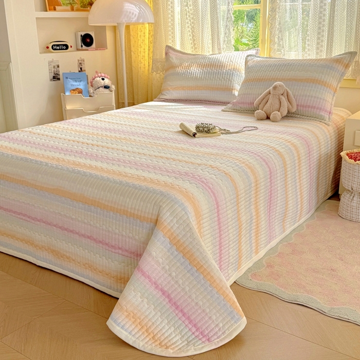 91家纺网 家纺一手货源 找家纺 优兰朵 2025新款夹棉印花包边单床盖 床盖单件 包边床盖-彩漾