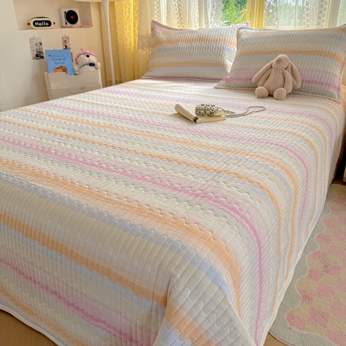 91家纺网 家纺一手货源 找家纺 优兰朵 2025新款夹棉印花包边单床盖 床盖单件 包边床盖-彩漾