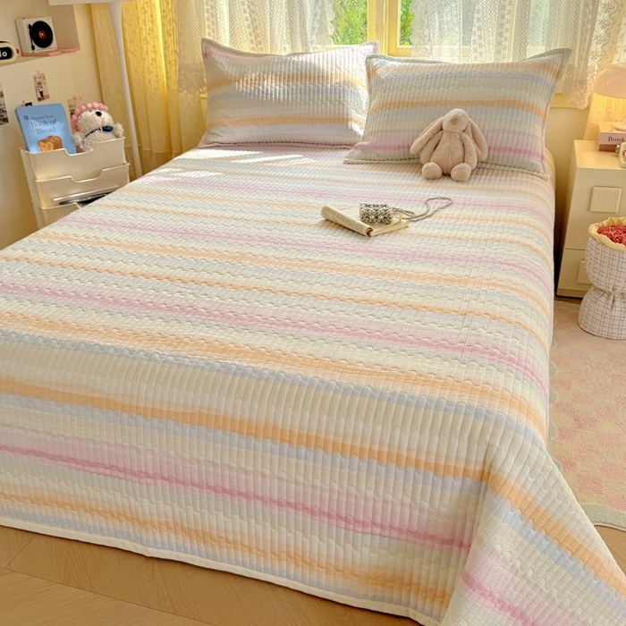 91家纺网 家纺一手货源 找家纺 优兰朵 2025新款夹棉印花包边单床盖 床盖单件 包边床盖-彩漾