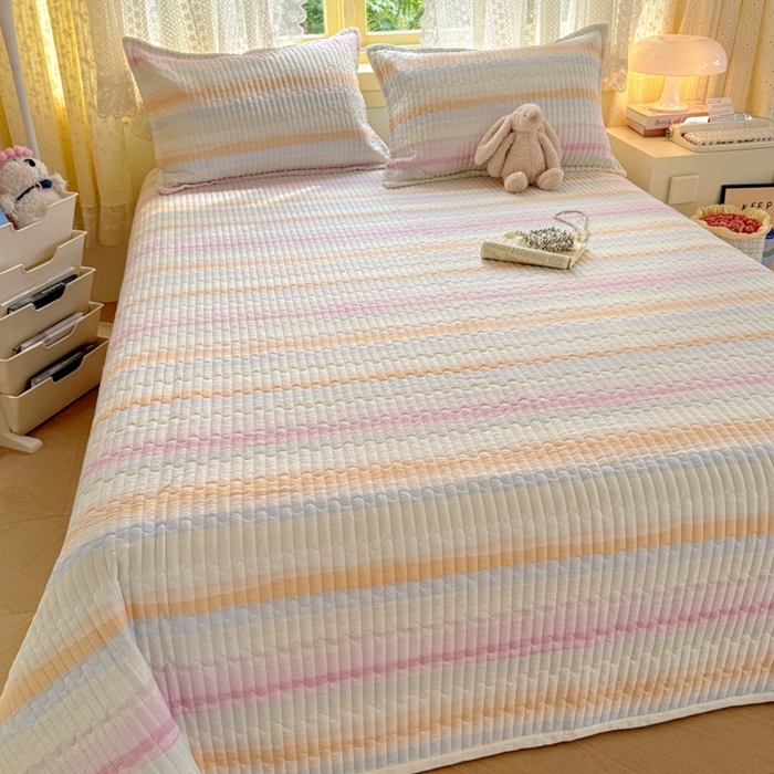 91家纺网 家纺一手货源 找家纺 优兰朵 2025新款夹棉印花包边单床盖 床盖单件 包边床盖-彩漾