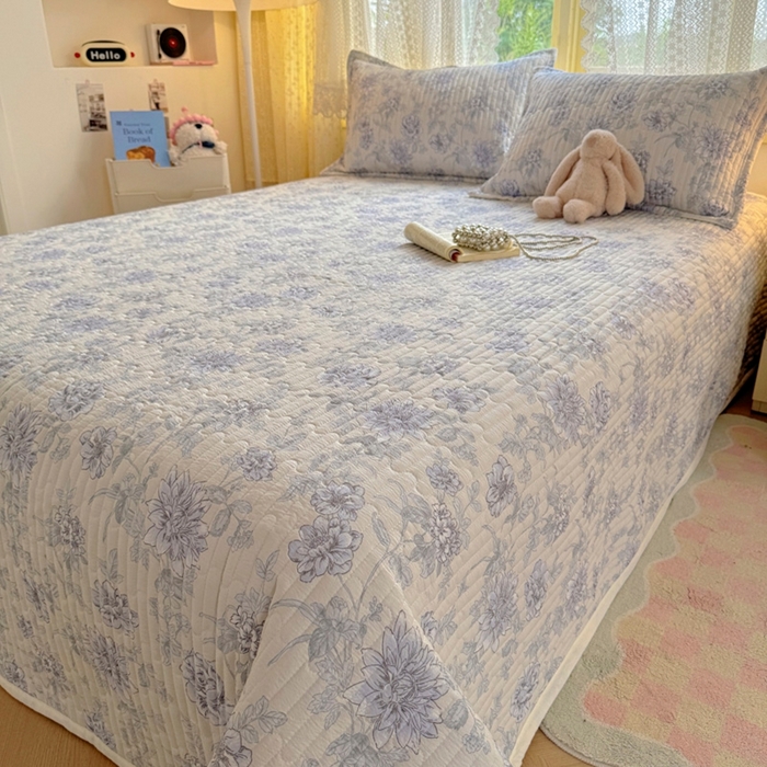 91家纺网 家纺一手货源 找家纺 优兰朵 2025新款夹棉印花包边单床盖 床盖单件 包边床盖-蔓香阁