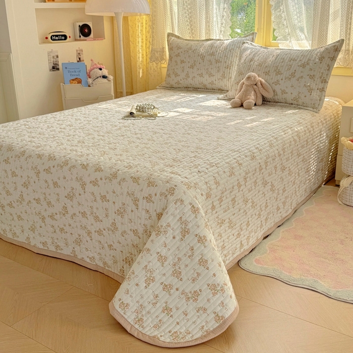 91家纺网 家纺一手货源 找家纺 优兰朵 2025新款夹棉印花包边单床盖 床盖单件 包边床盖-米卡