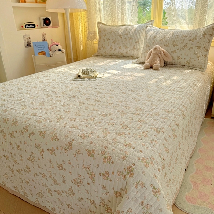 91家纺网 家纺一手货源 找家纺 优兰朵 2025新款夹棉印花包边单床盖 床盖单件 包边床盖-米卡