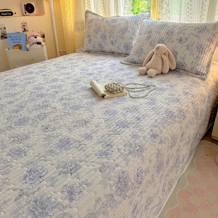 91家纺网 家纺一手货源 找家纺 优兰朵 2025新款夹棉印花包边单床盖 床盖单件 包边床盖-蔓香阁