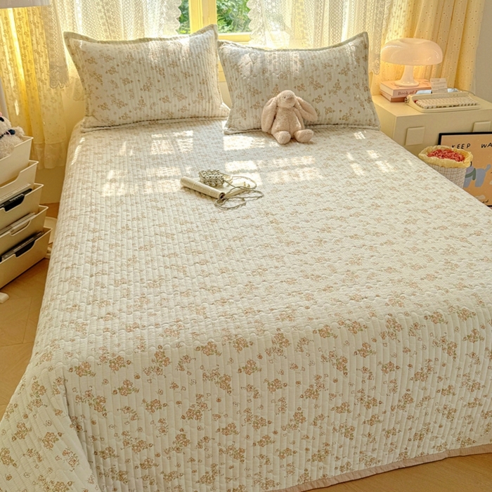 91家纺网 家纺一手货源 找家纺 优兰朵 2025新款夹棉印花包边单床盖 床盖单件 包边床盖-米卡