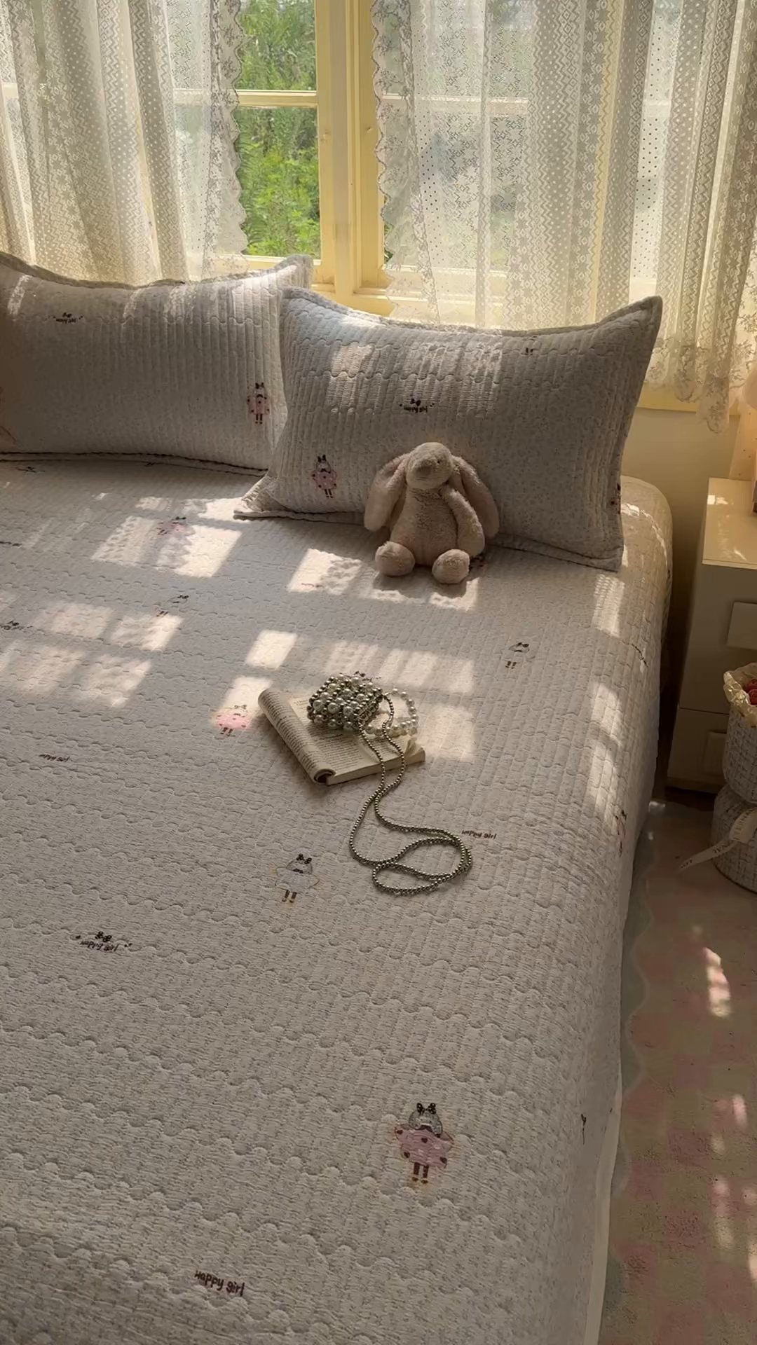 91家纺网 家纺一手货源 找家纺 优兰朵 2025新款夹棉印花包边单床盖 床盖单件 包边床盖-花柯