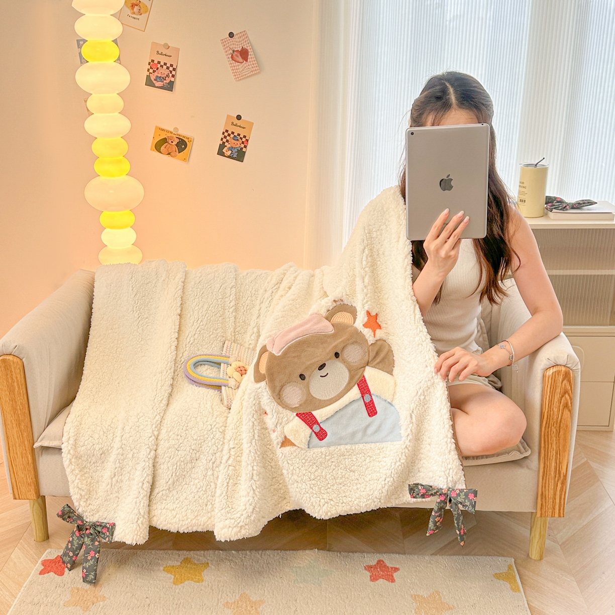 91家纺网 家纺一手货源 找家纺 （总）子钦家纺 2025新款羊羔绒牛奶绒卡通贴布绣多功能盖毯单被套（第二波）