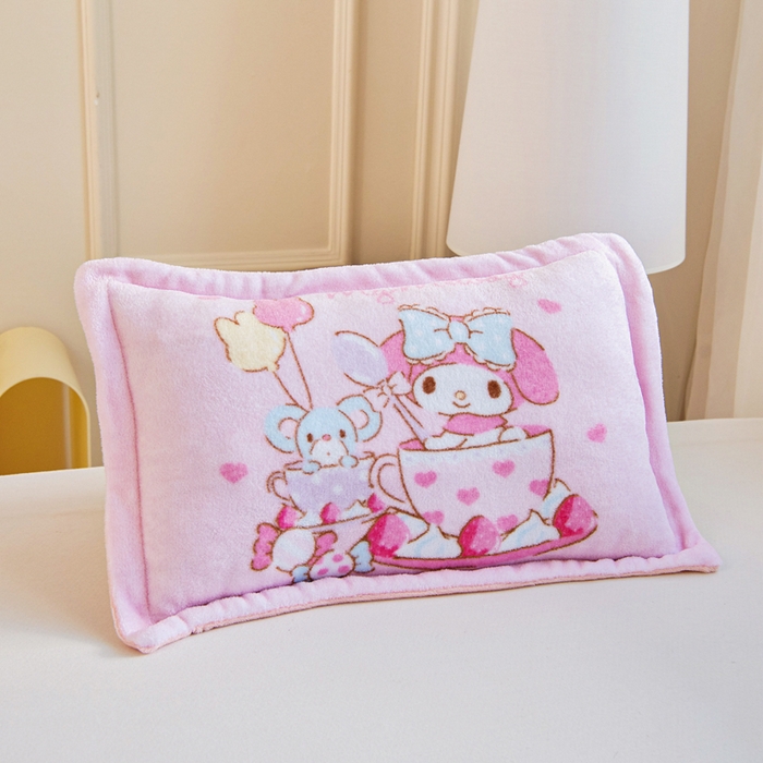 91家纺网 家纺一手货源 找家纺 乐秀家纺 2025新款大版三丽鸥牛奶绒被子六件套 魔法美乐蒂