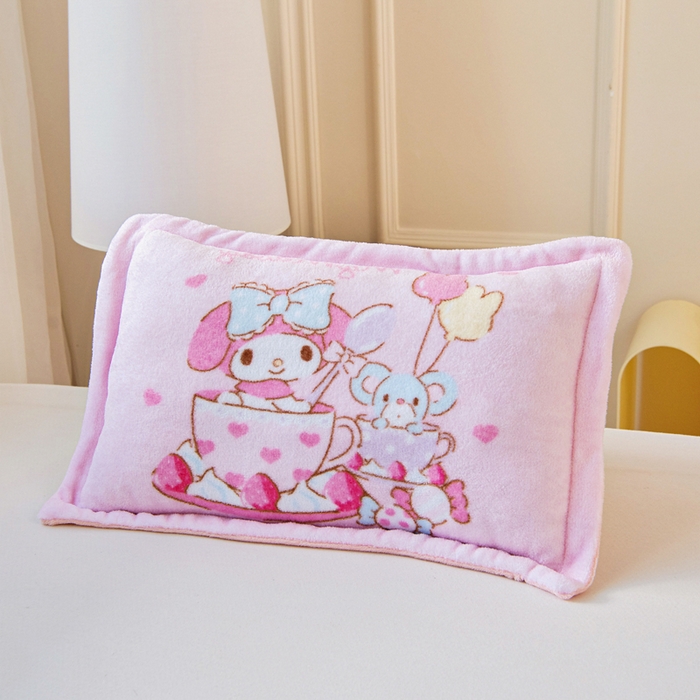 91家纺网 家纺一手货源 找家纺 乐秀家纺 2025新款大版三丽鸥牛奶绒被子六件套 魔法美乐蒂