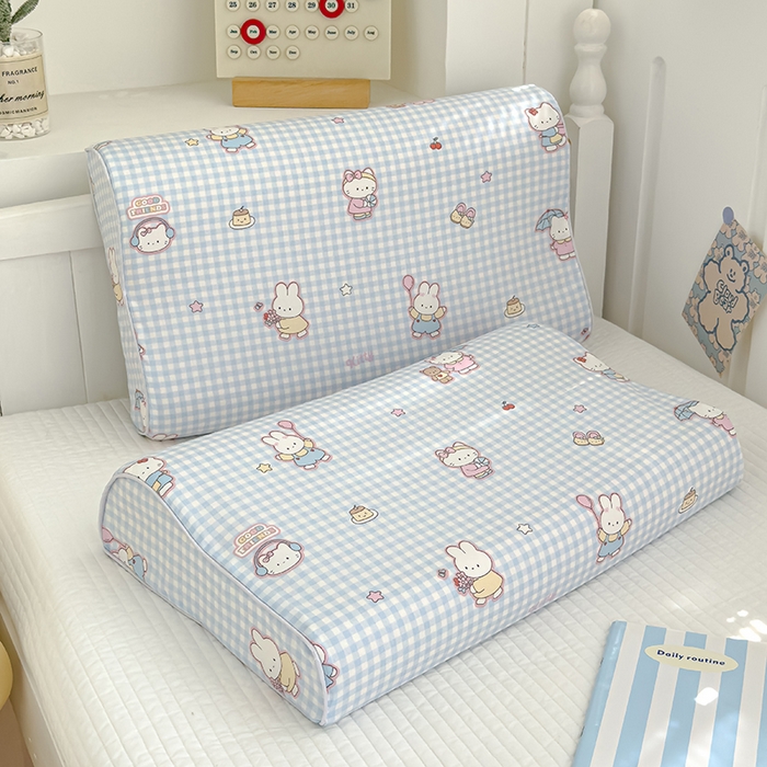 91家纺网 家纺一手货源 找家纺 良佐生活 2025新款铂金棉乳胶枕套 乐兔生活-兰