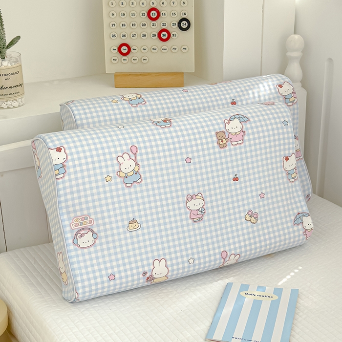 91家纺网 家纺一手货源 找家纺 良佐生活 2025新款铂金棉乳胶枕套 乐兔生活-兰