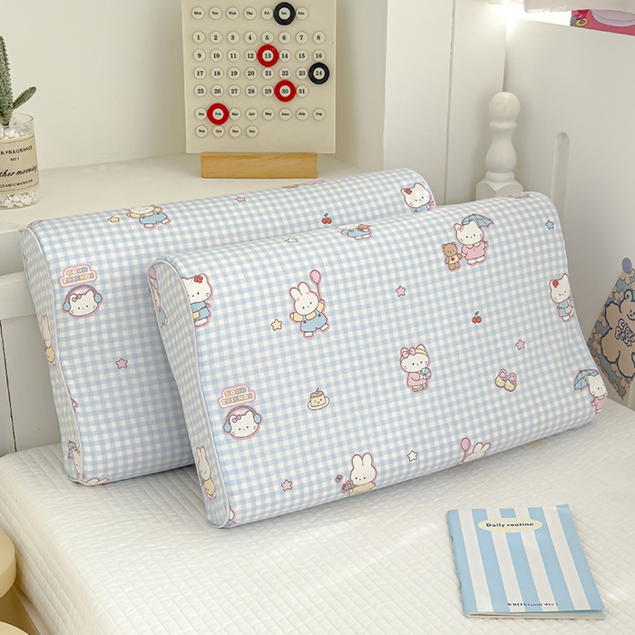 91家纺网 家纺一手货源 找家纺 良佐生活 2025新款铂金棉乳胶枕套 乐兔生活-兰