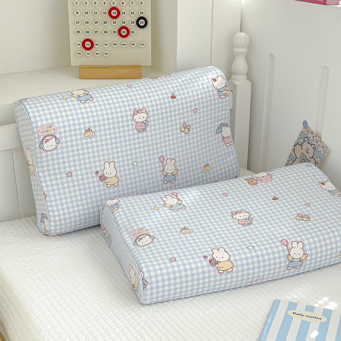 91家纺网 家纺一手货源 找家纺 良佐生活 2025新款铂金棉乳胶枕套 乐兔生活-兰