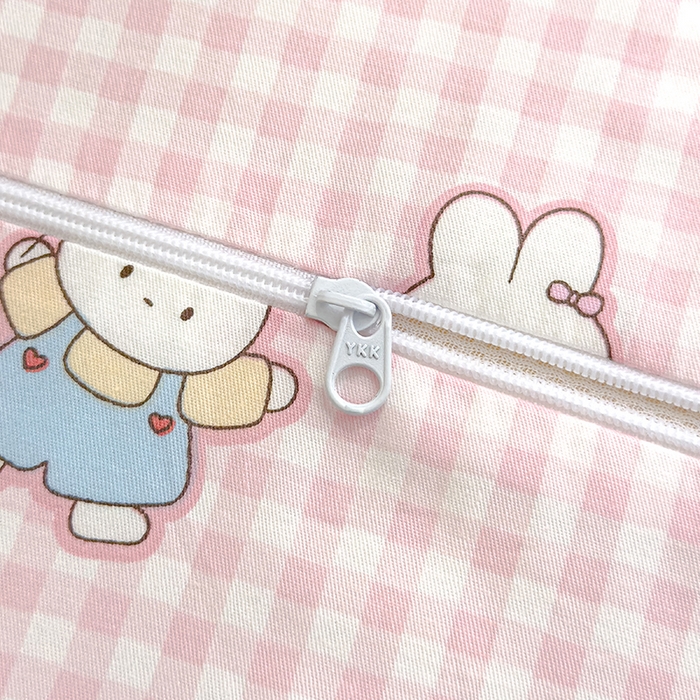 91家纺网 家纺一手货源 找家纺 良佐生活 2025新款铂金棉乳胶枕套 乐兔生活-粉