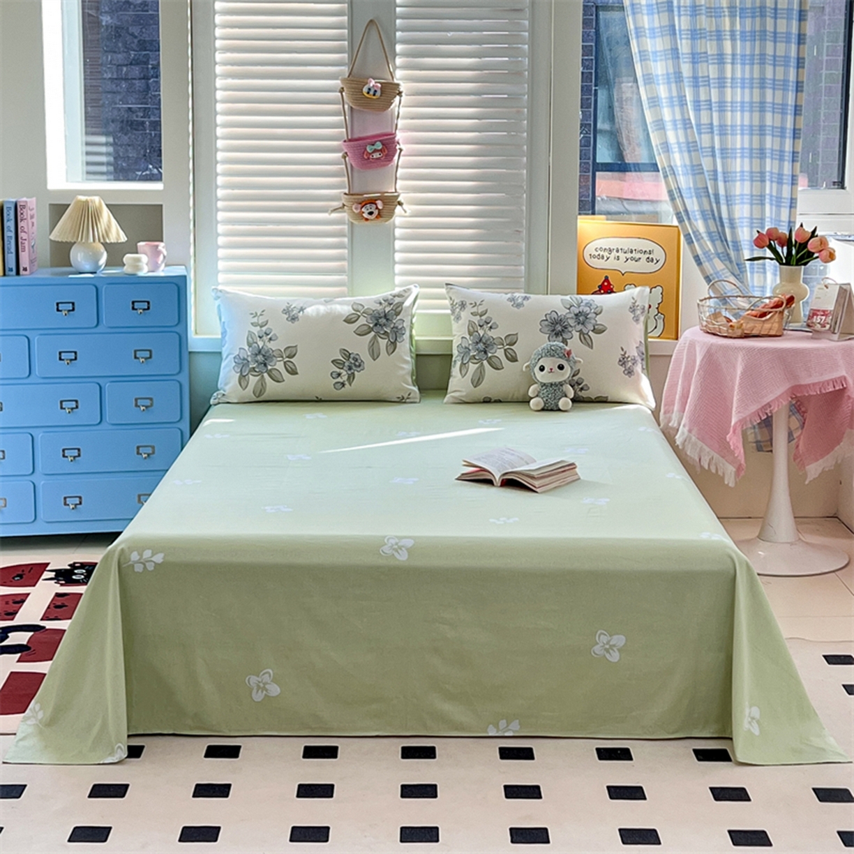 91家纺网 家纺一手货源 找家纺 红馆 2025年全棉12868印花系列四件套 暗香