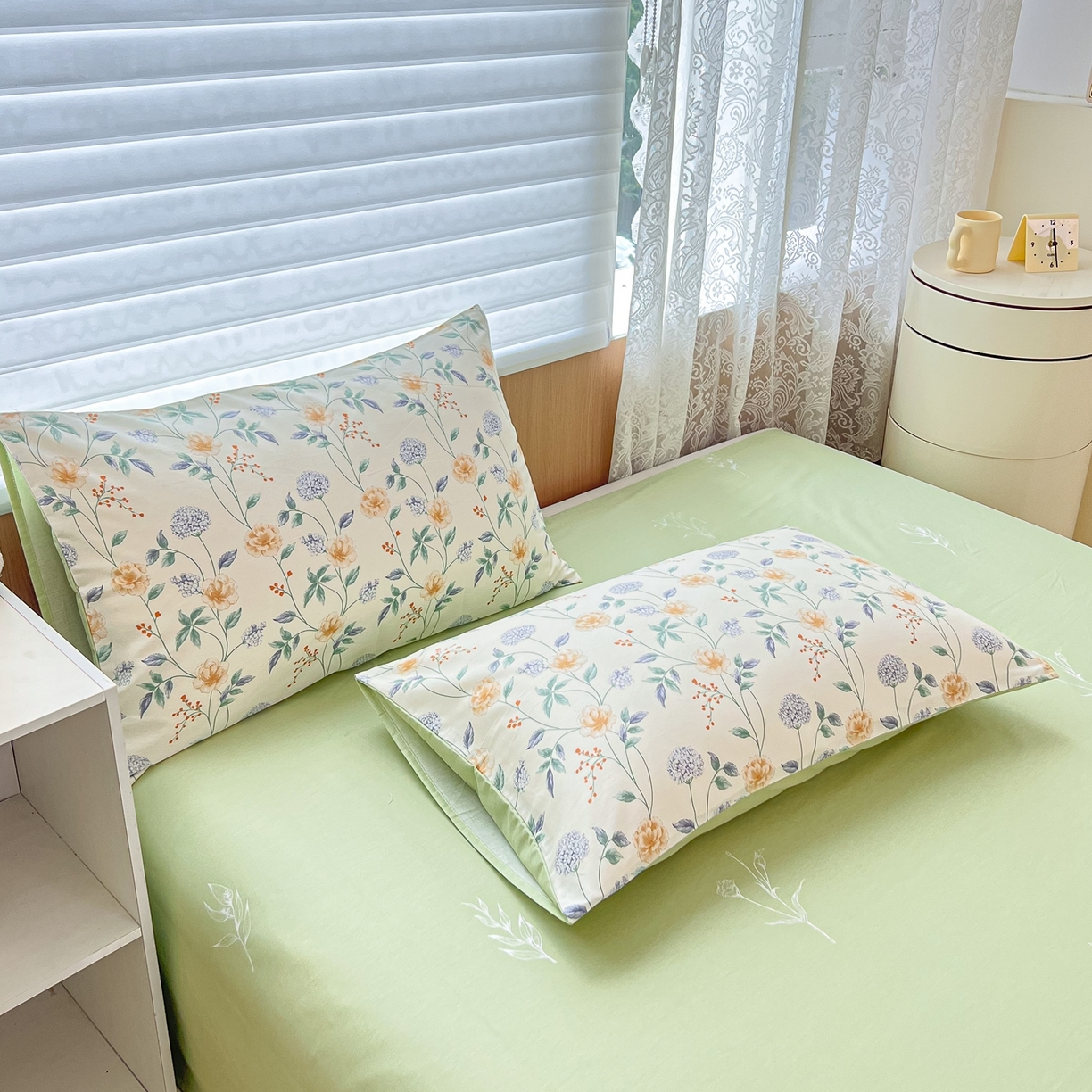 91家纺网 家纺一手货源 找家纺 红馆 2025年全棉12868印花系列四件套 缠枝绣球-蓝