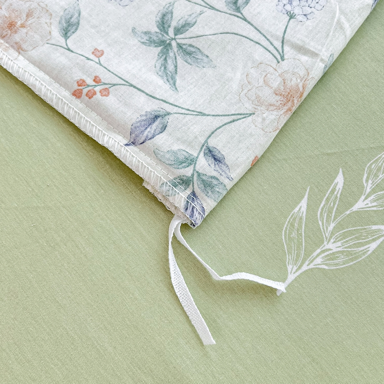 91家纺网 家纺一手货源 找家纺 红馆 2025年全棉12868印花系列四件套 缠枝绣球-蓝