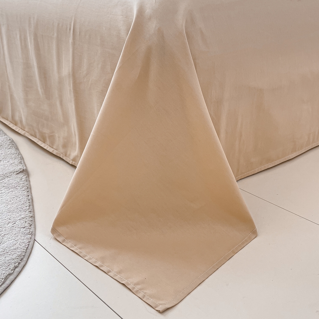 91家纺网 家纺一手货源 找家纺 红馆 2025年全棉12868印花系列四件套 简朴咖