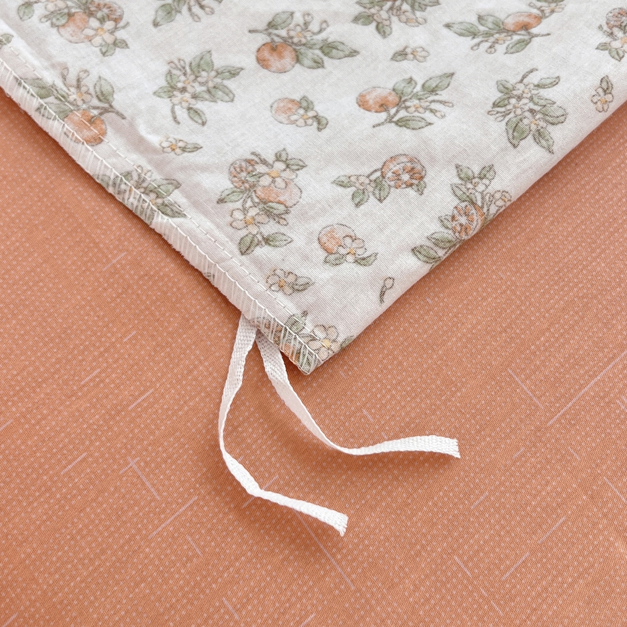 91家纺网 家纺一手货源 找家纺 红馆 2025年全棉12868印花系列四件套 桔子小小