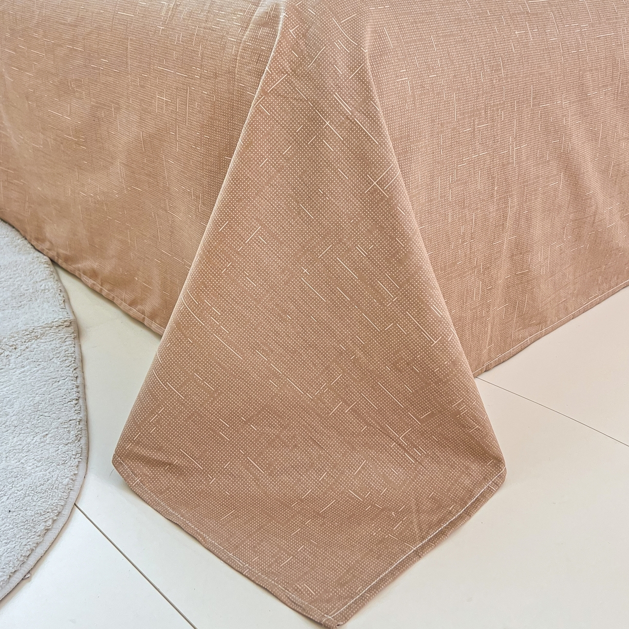 91家纺网 家纺一手货源 找家纺 红馆 2025年全棉12868印花系列四件套 魔方小站-咖