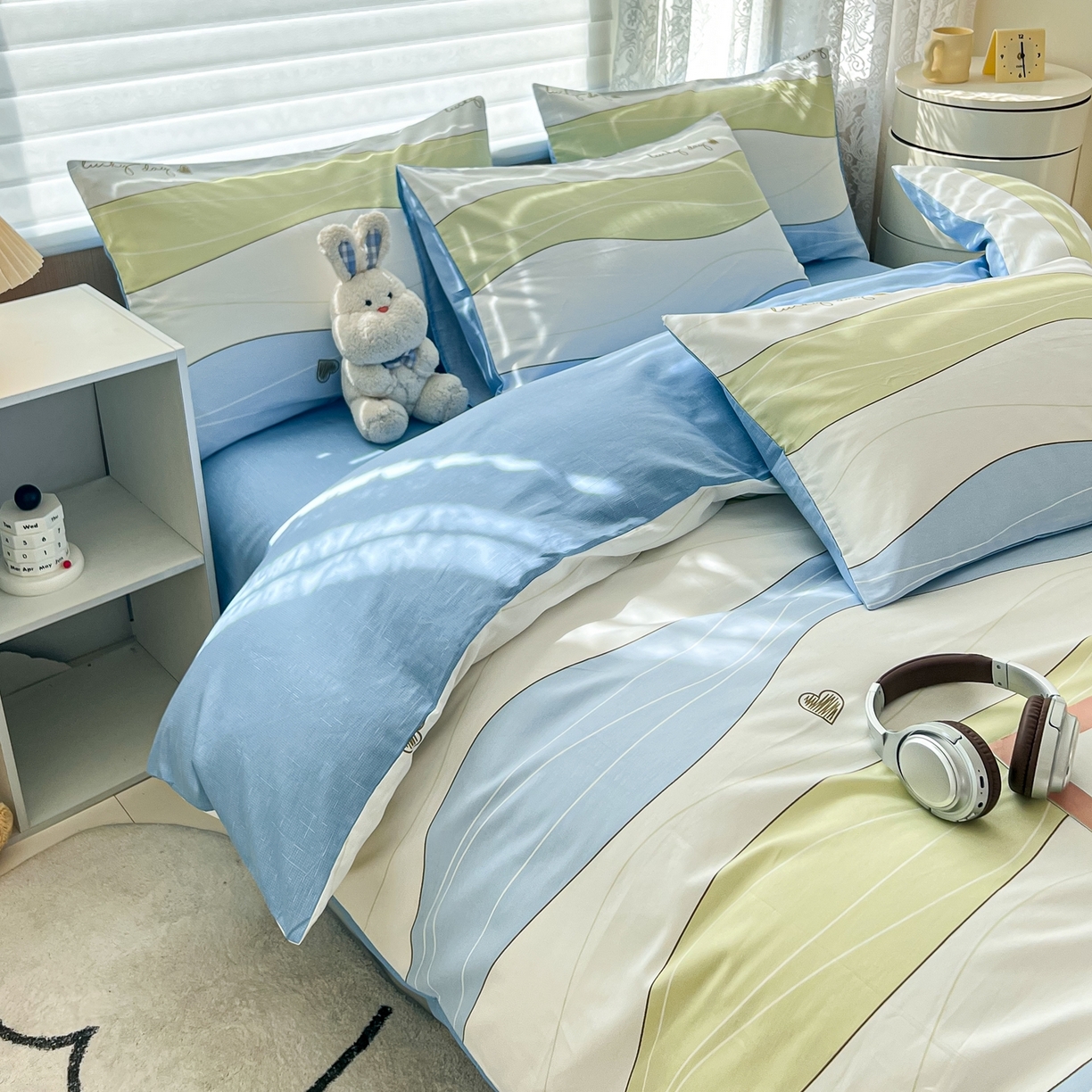 91家纺网 家纺一手货源 找家纺 红馆 2025年全棉12868印花系列四件套 青春