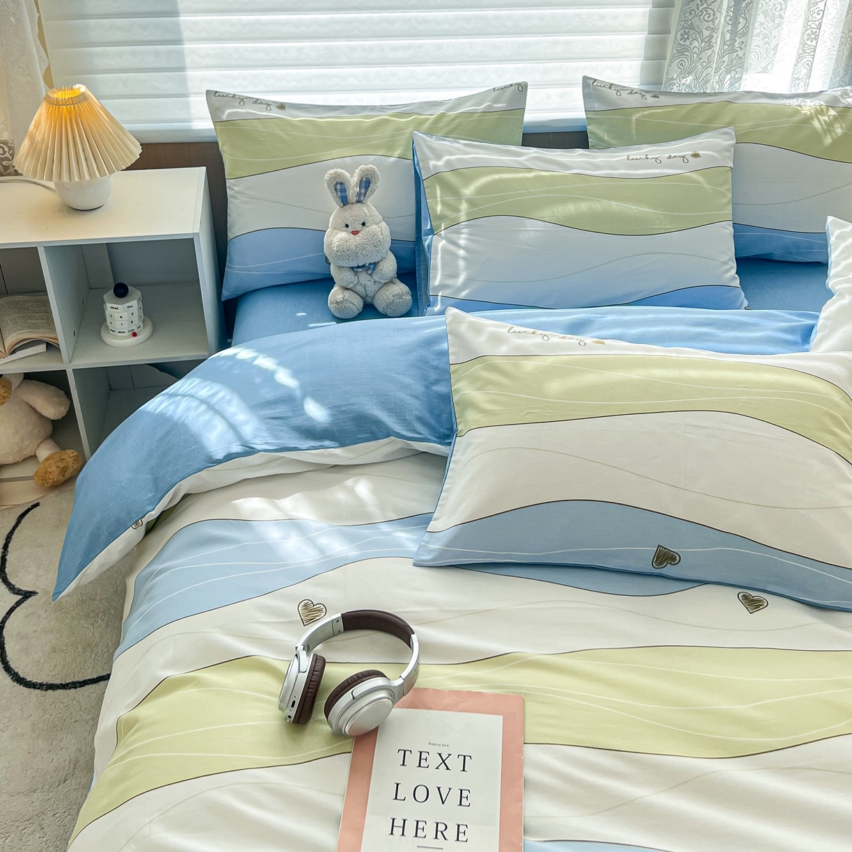 91家纺网 家纺一手货源 找家纺 红馆 2025年全棉12868印花系列四件套 青春