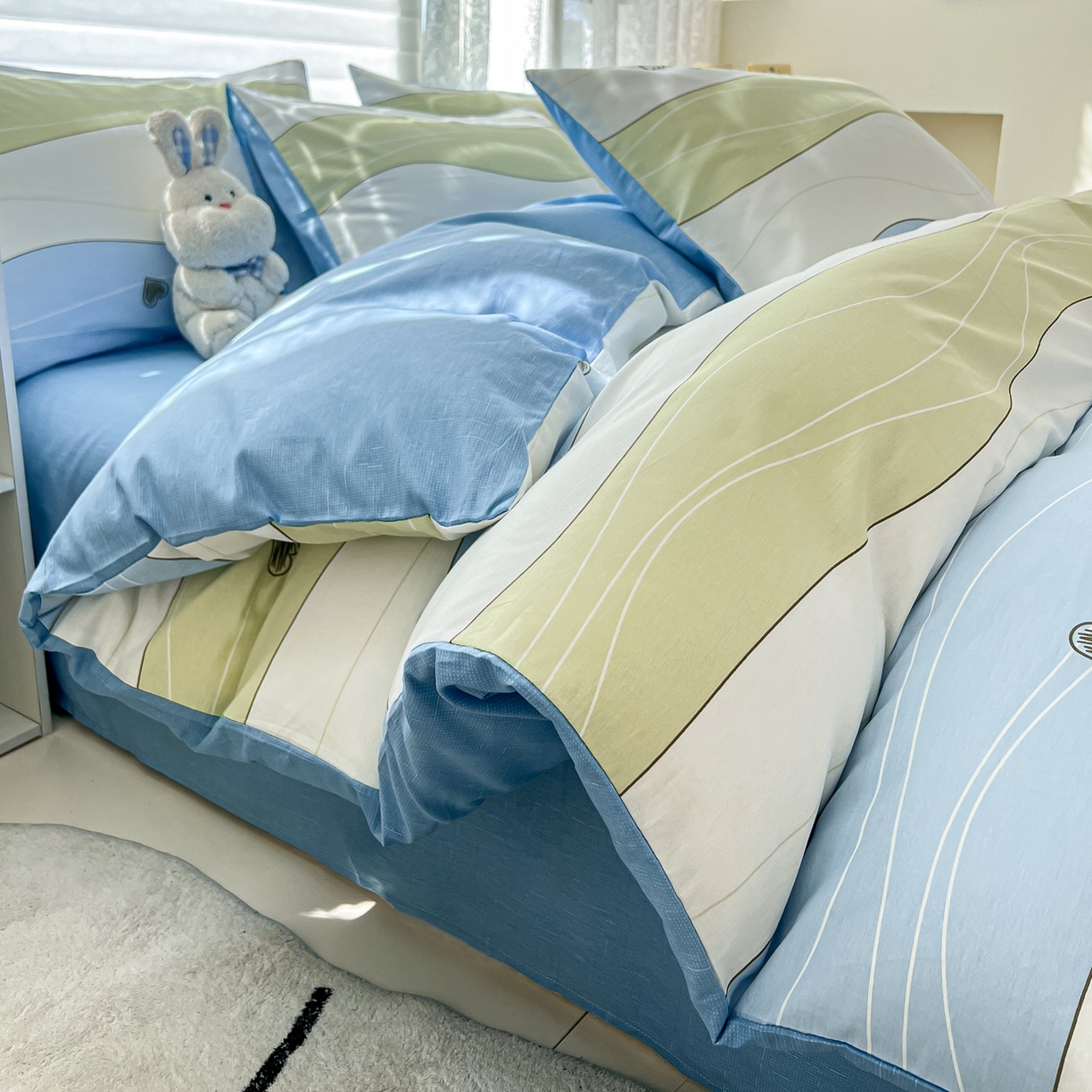 91家纺网 家纺一手货源 找家纺 红馆 2025年全棉12868印花系列四件套 青春