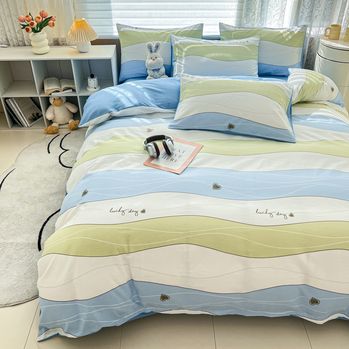 91家纺网 家纺一手货源 找家纺 红馆 2025年全棉12868印花系列四件套 青春