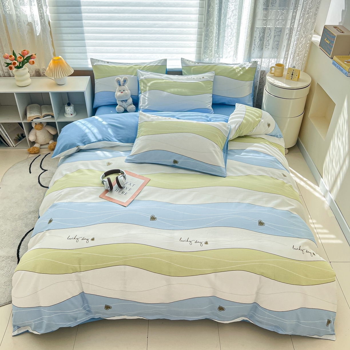 91家纺网 家纺一手货源 找家纺 红馆 2025年全棉12868印花系列四件套 青春