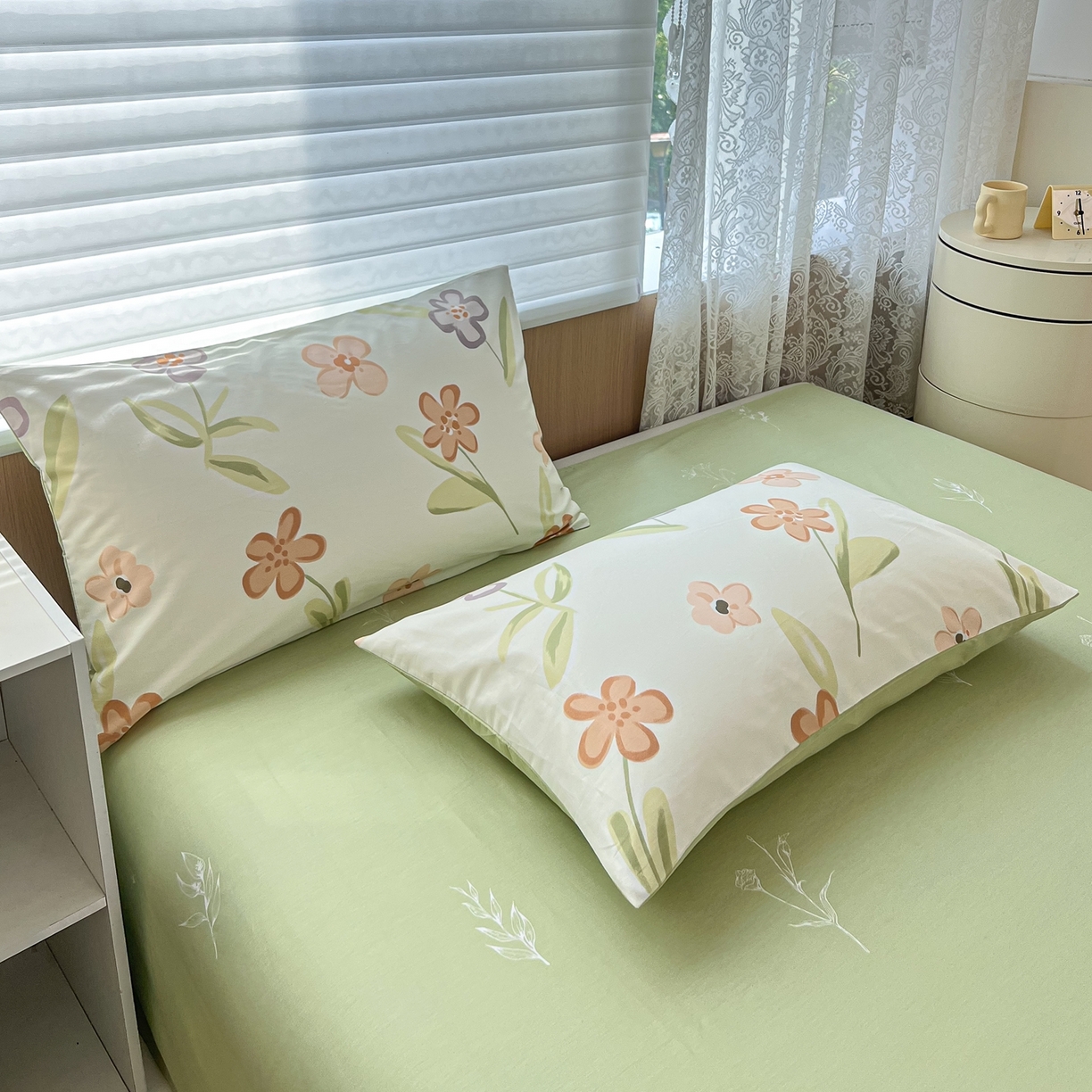 91家纺网 家纺一手货源 找家纺 红馆 2025年全棉12868印花系列四件套 温暖午后