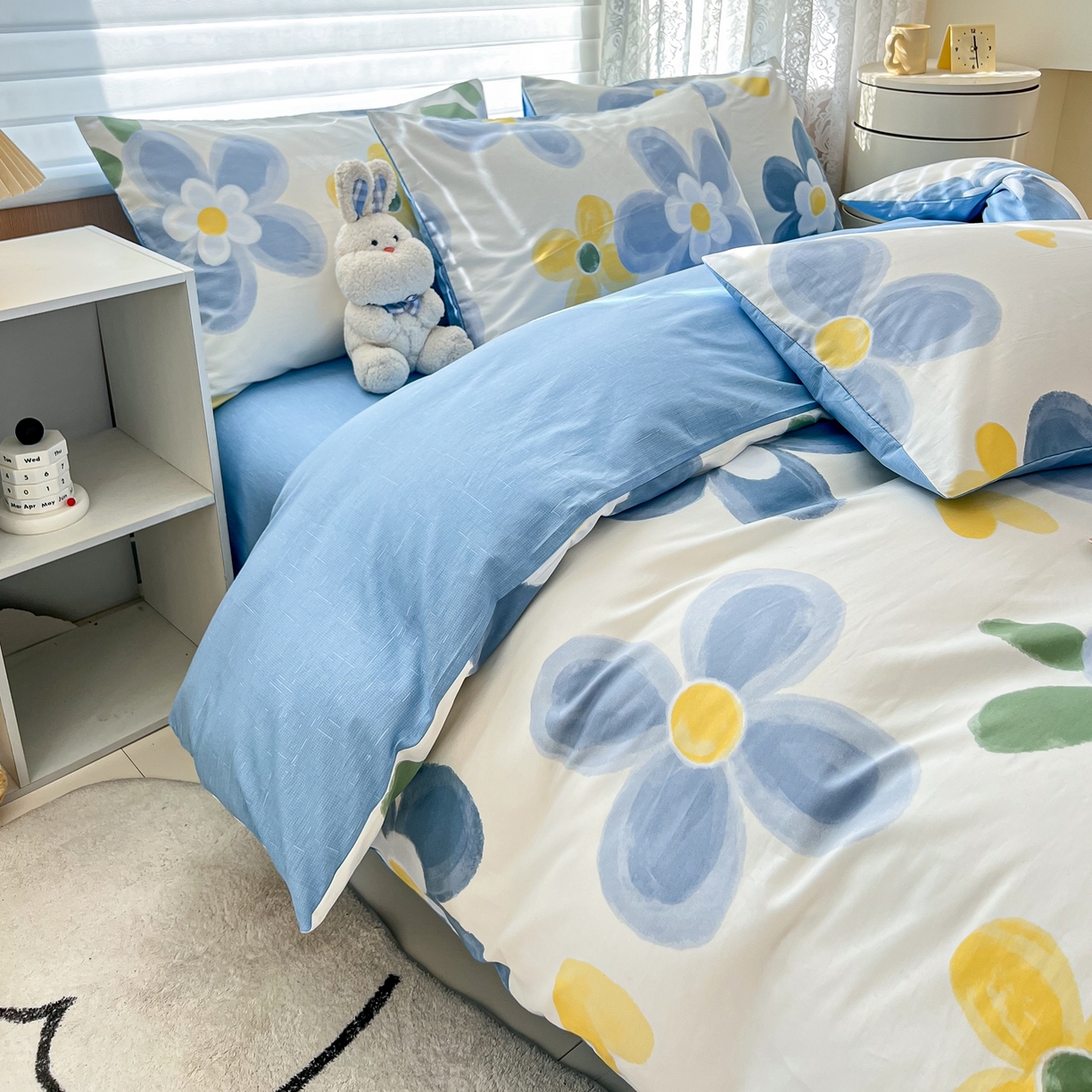 91家纺网 家纺一手货源 找家纺 红馆 2025年全棉12868印花系列四件套 向阳花开