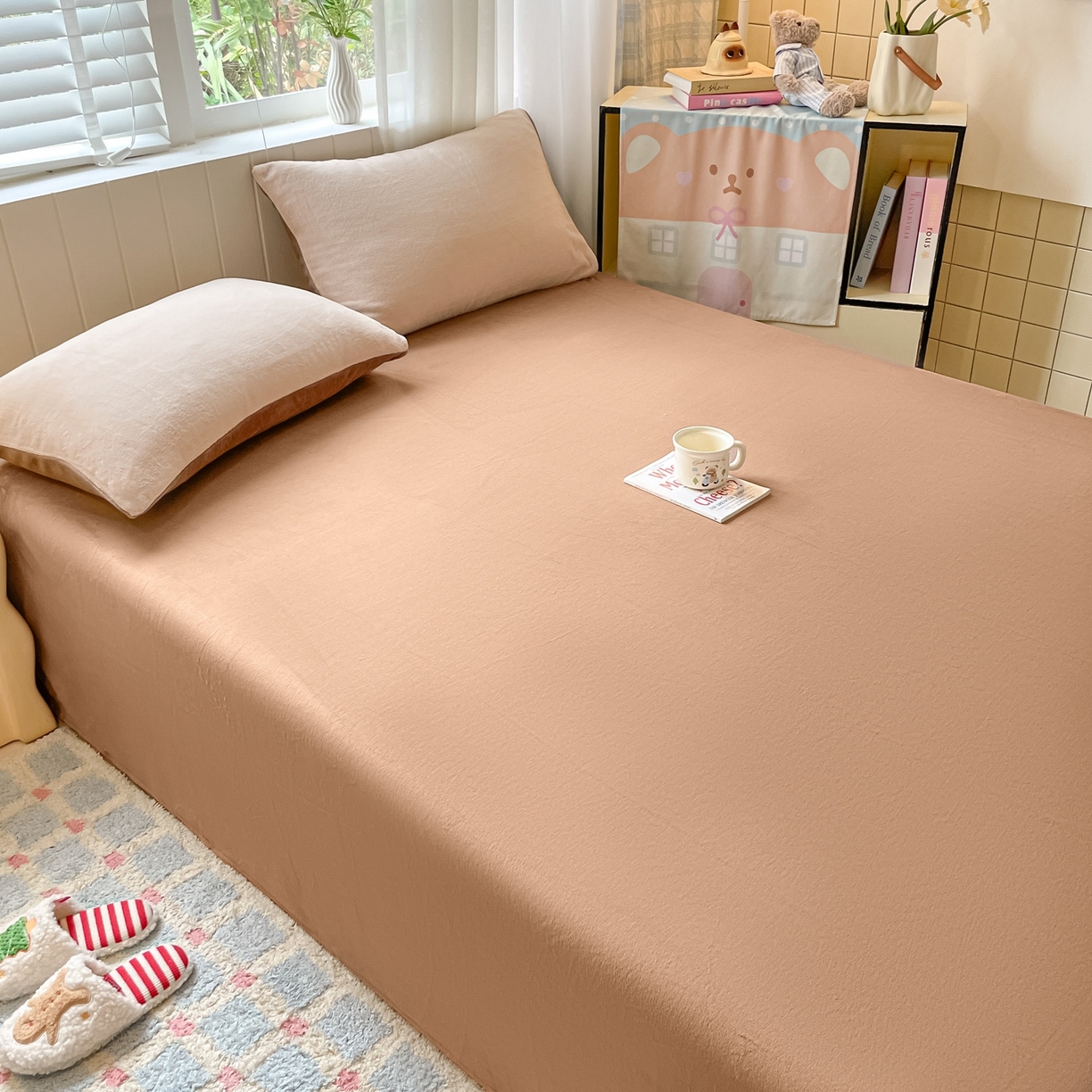 91家纺网 家纺一手货源 找家纺 （总）仔仔熊 2025新款牛奶绒单床单床单单件