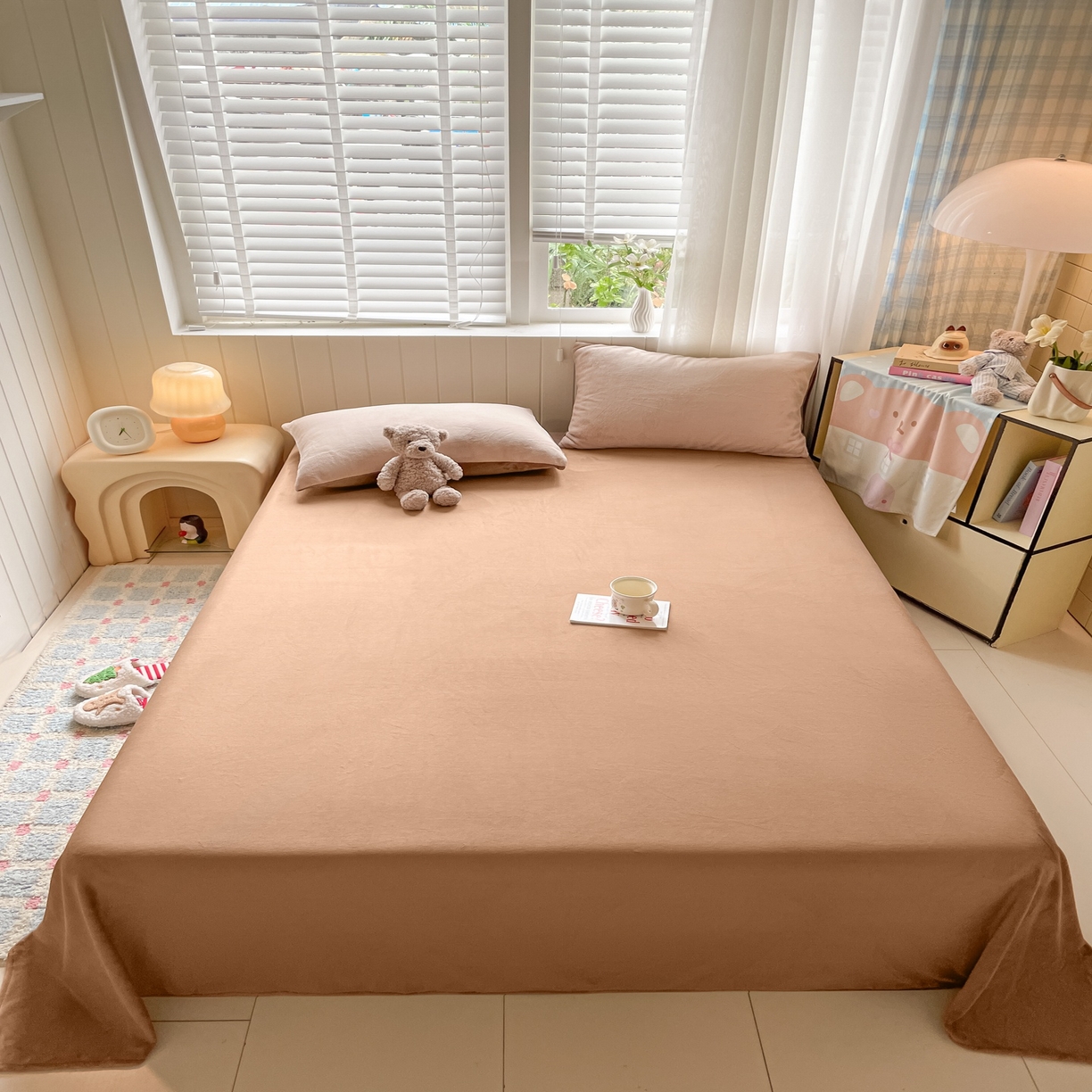 91家纺网 家纺一手货源 找家纺 （总）仔仔熊 2025新款牛奶绒单床单床单单件