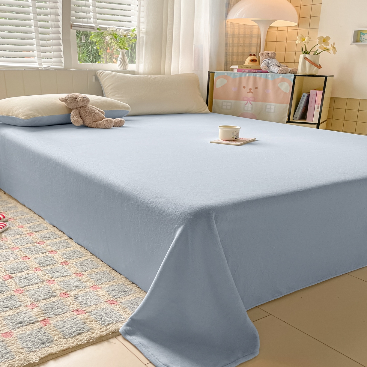 91家纺网 家纺一手货源 找家纺 （总）仔仔熊 2025新款牛奶绒单床单床单单件