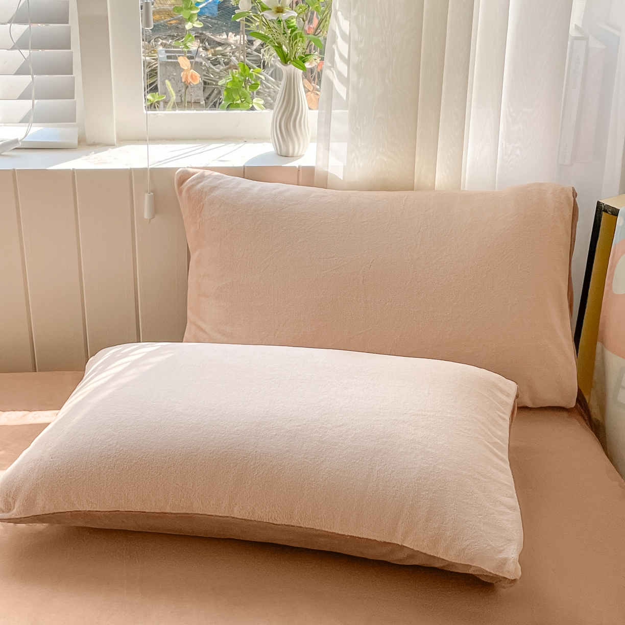 91家纺网 家纺一手货源 找家纺 仔仔熊 2025新款牛奶绒单床单床单单件 咖