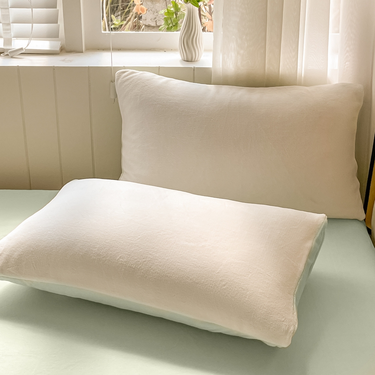 91家纺网 家纺一手货源 找家纺 仔仔熊 2025新款牛奶绒单床单床单单件 绿