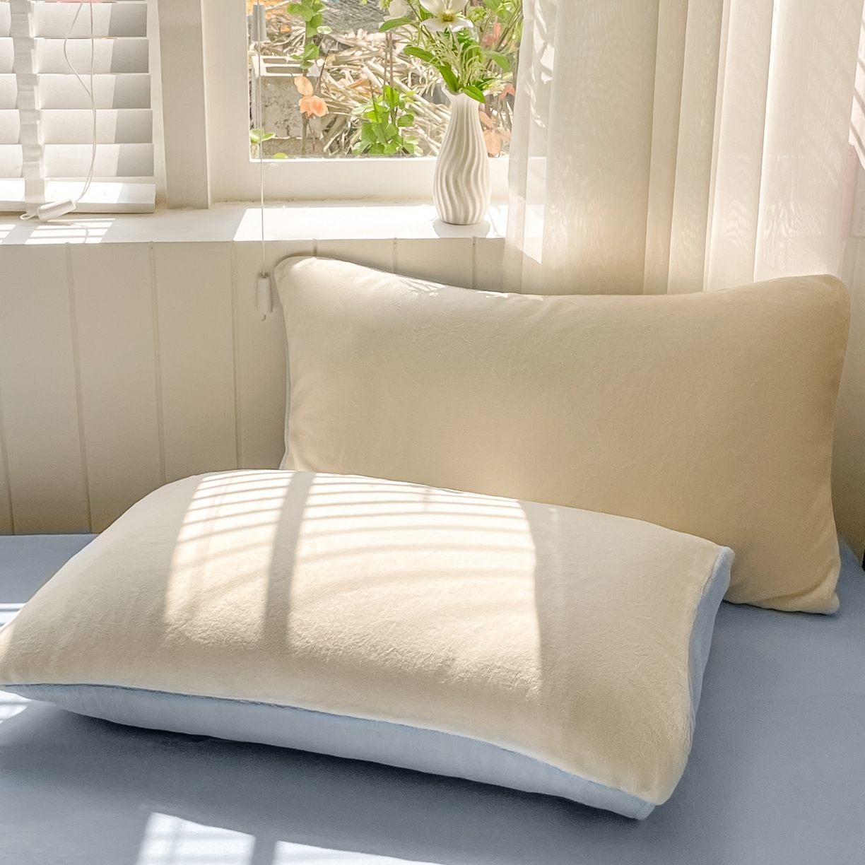 91家纺网 家纺一手货源 找家纺 仔仔熊 2025新款牛奶绒单床单床单单件 蓝