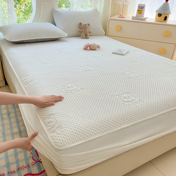 91家纺网 家纺一手货源 找家纺 （总）三盛源 2025新款凉感丝凉席床笠夏季加厚冰丝凉席床套