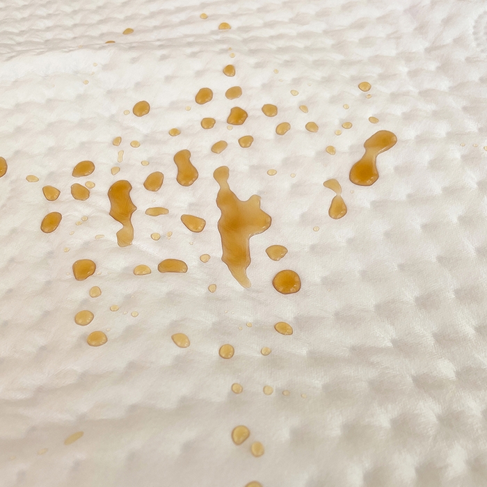 91家纺网 家纺一手货源 找家纺 三盛源 2025新款A类原棉夹棉防水床笠单件隔尿防滑床单席梦思防尘罩保护套爱豆熊系列 爱豆熊床笠-奶昔白