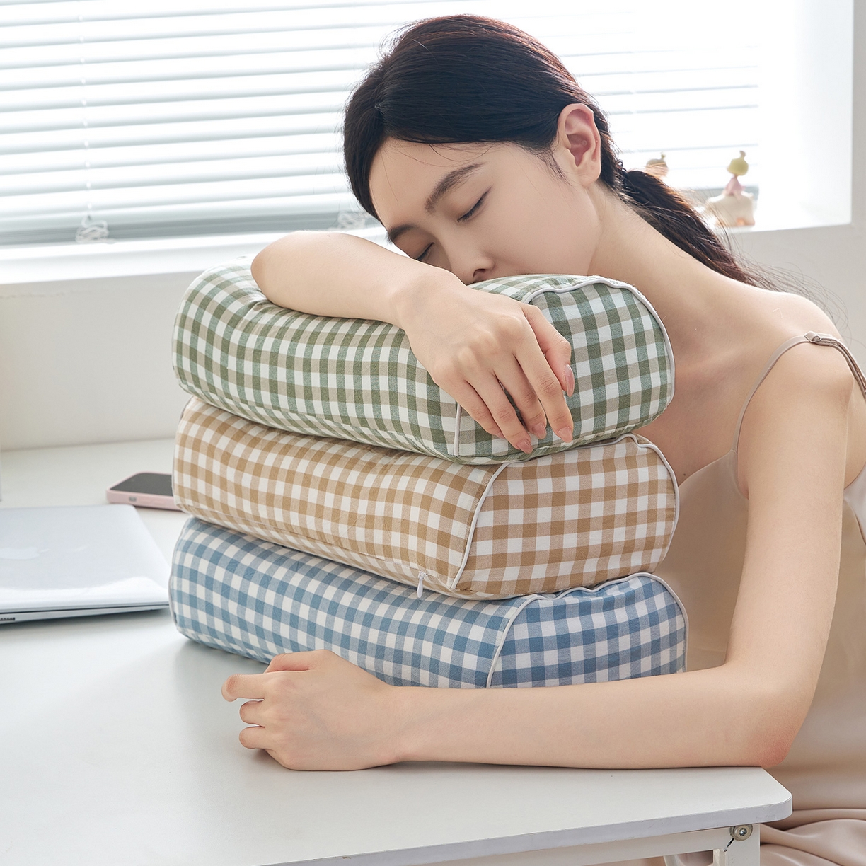 91家纺网 家纺一手货源 找家纺 （总）鼎盛乳胶 2025新款水洗棉小乳胶枕多功能便携枕