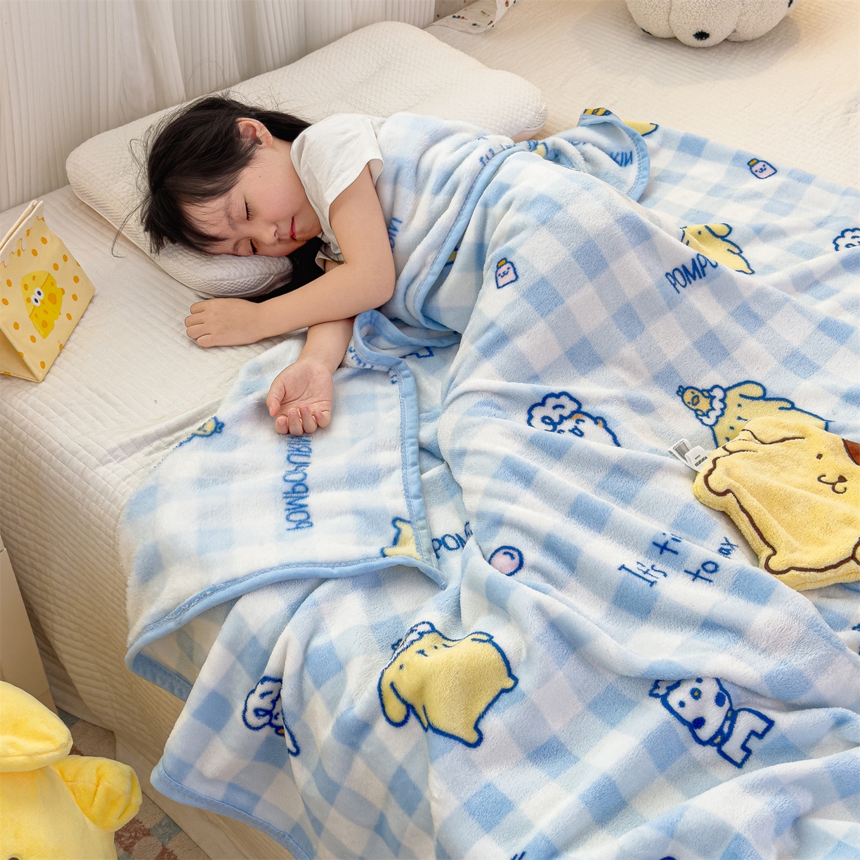 91家纺网 家纺一手货源 找家纺 （总）花满路 2025新款亲肤舒适三丽鸥儿童毯毛毯毯子