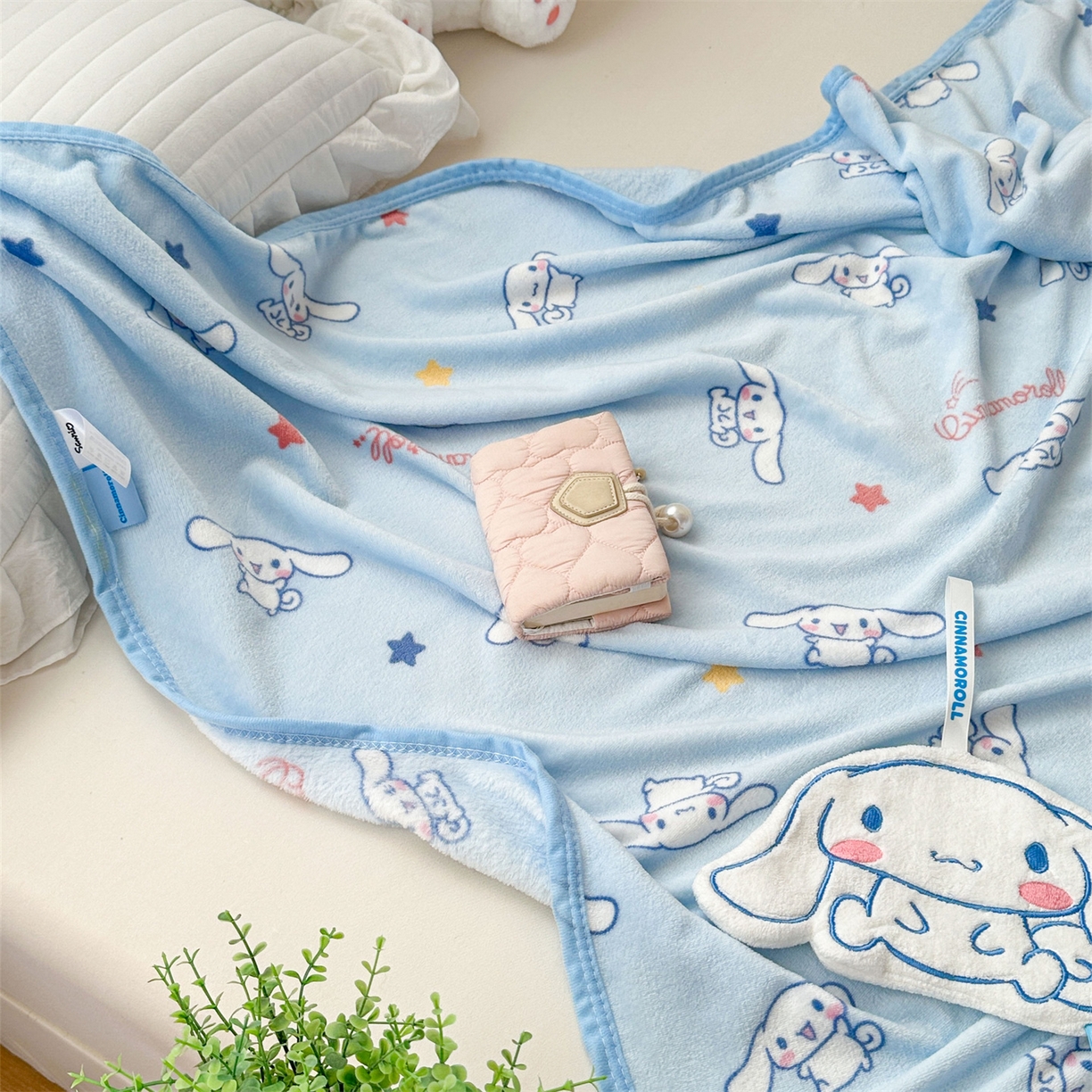 91家纺网 家纺一手货源 找家纺 花满路 2025新款亲肤舒适三丽鸥儿童毯毛毯毯子 乖巧玉桂狗