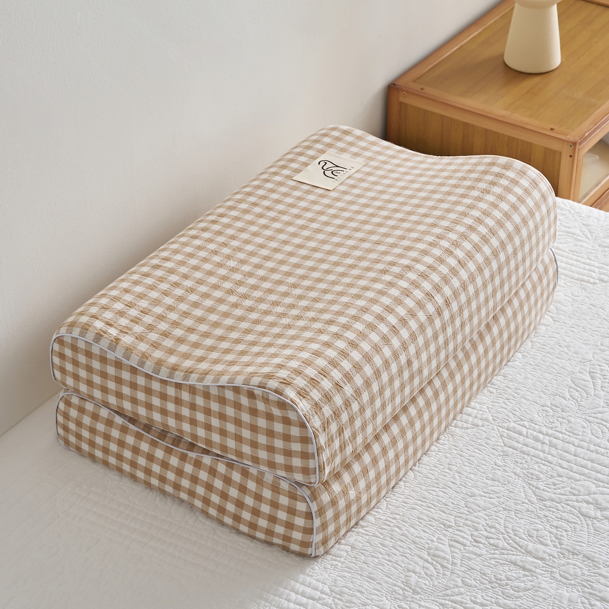 91家纺网 家纺一手货源 找家纺 （总）鼎盛乳胶 2025新款水洗棉学生枕成人枕乳胶枕