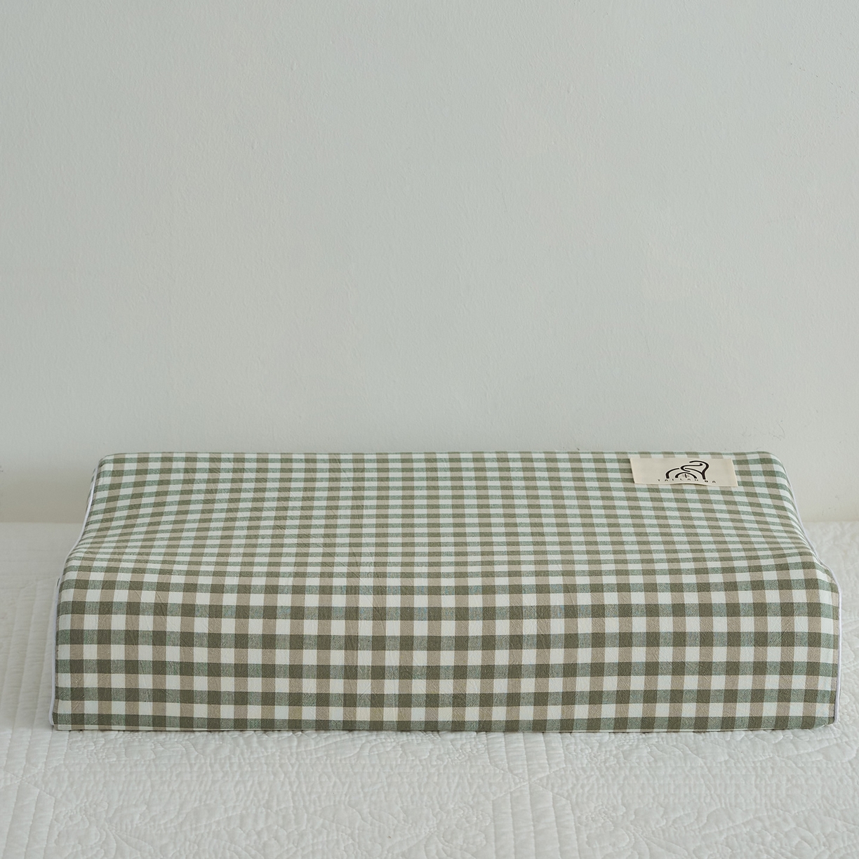 91家纺网 家纺一手货源 找家纺 鼎盛乳胶 2025新款水洗棉学生枕成人枕乳胶枕 绿色